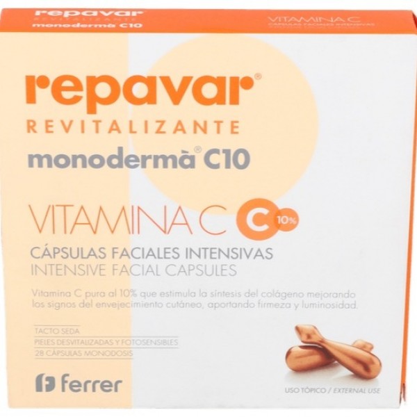 Repavar Revitalizante Monoderma C10 Vitamina C 20 Capsulas