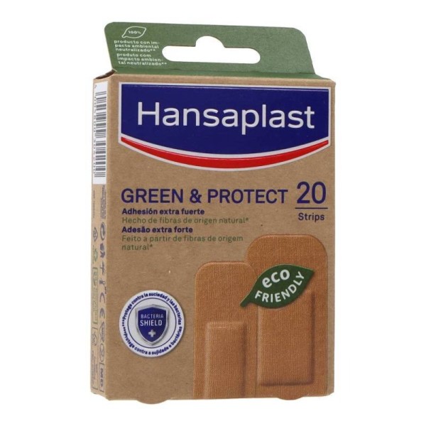 Hansaplast Apósitos Adhesivos Green Protect Surtidos 20 Unidades